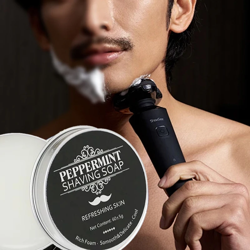 Pepermunt Scheerzeep 60g Heren - Skincare Barber Daily recensie en prijs
